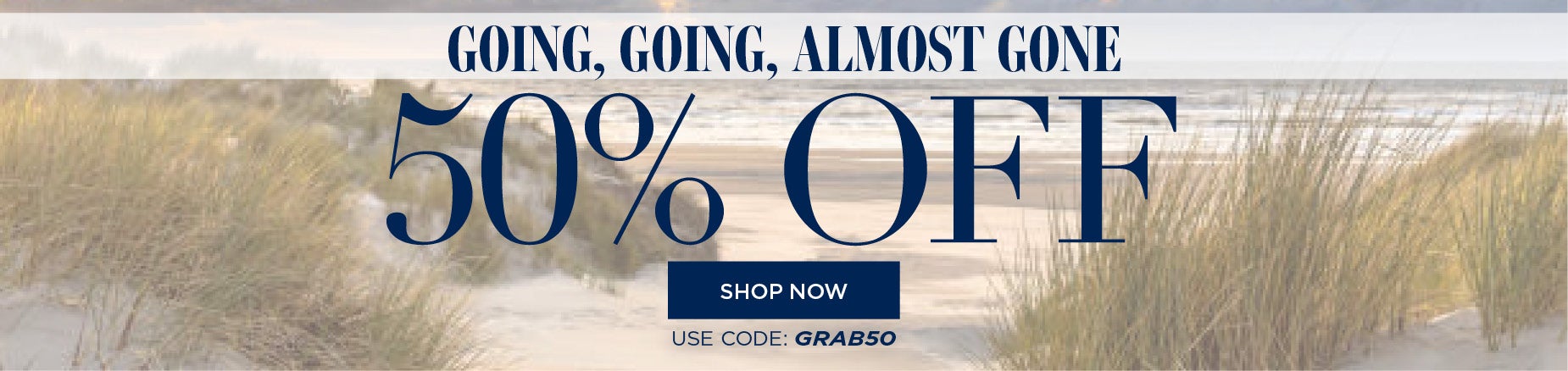 TODAY ONLY! 50% OFF YOUR ORDER