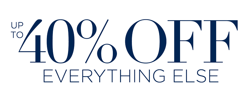 UP TO 40% OFF
