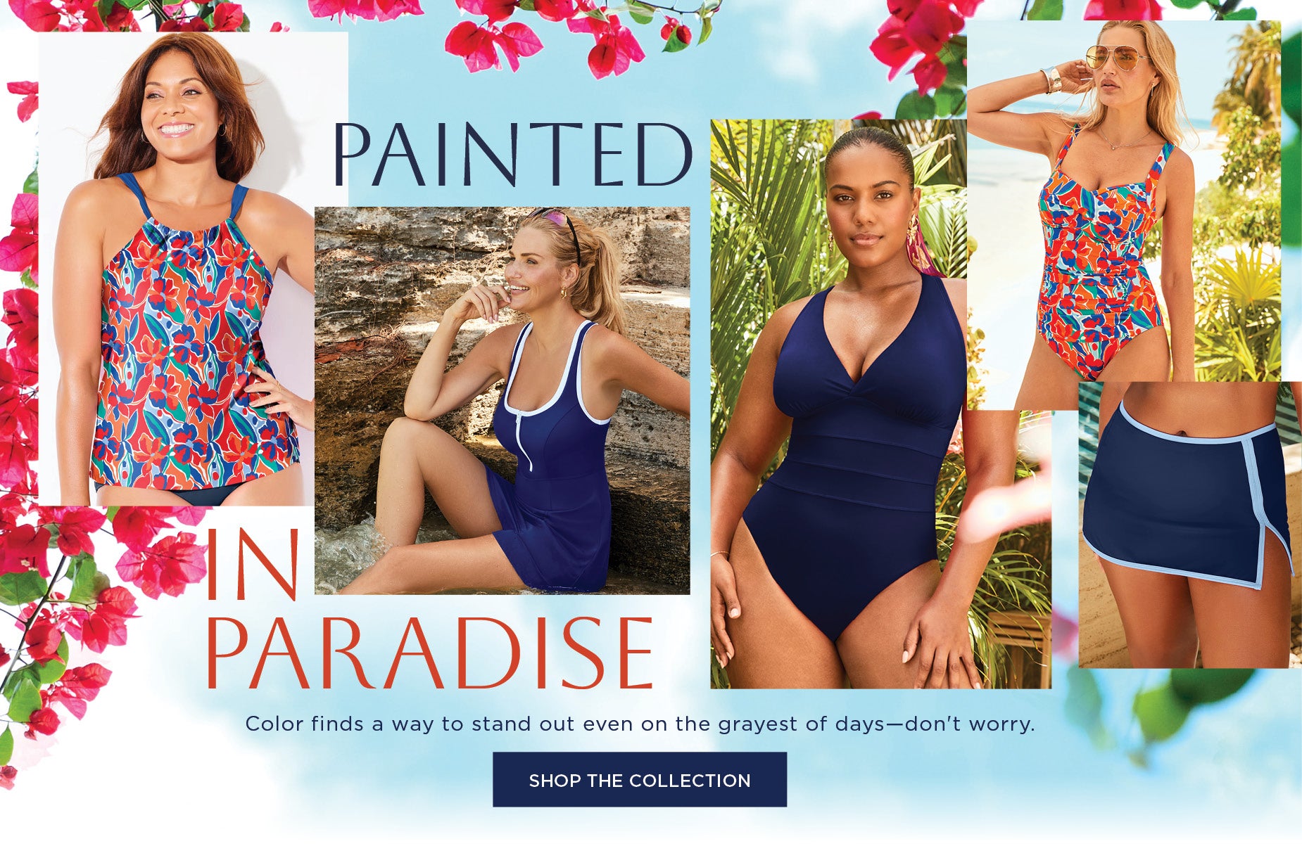 Painted in Paradise: Color finds a way to stand out even on the grayest of days—don't worry.