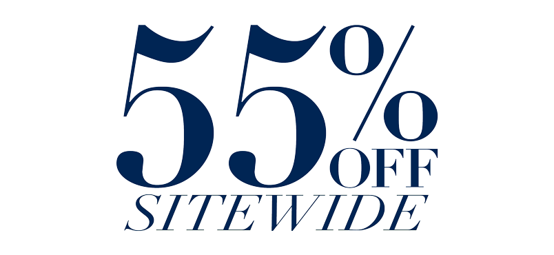 55% OFF SITEWIDE