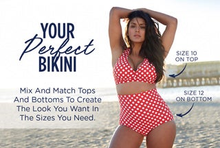 designer plus size swimwear clearance