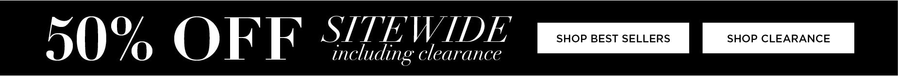 50% OFF SITEWIDE