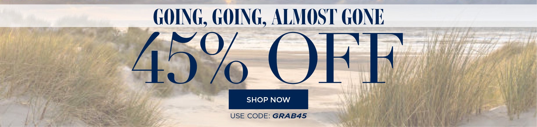 TODAY ONLY! 45% OFF YOUR ORDER